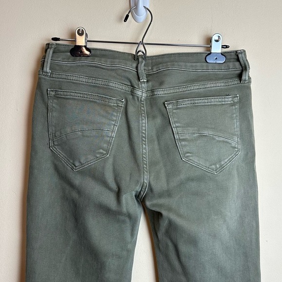 Driftwood Pants Colette Roads End Flannel Cuffs Green Jeans Women’s Size 28 - Picture 6 of 15